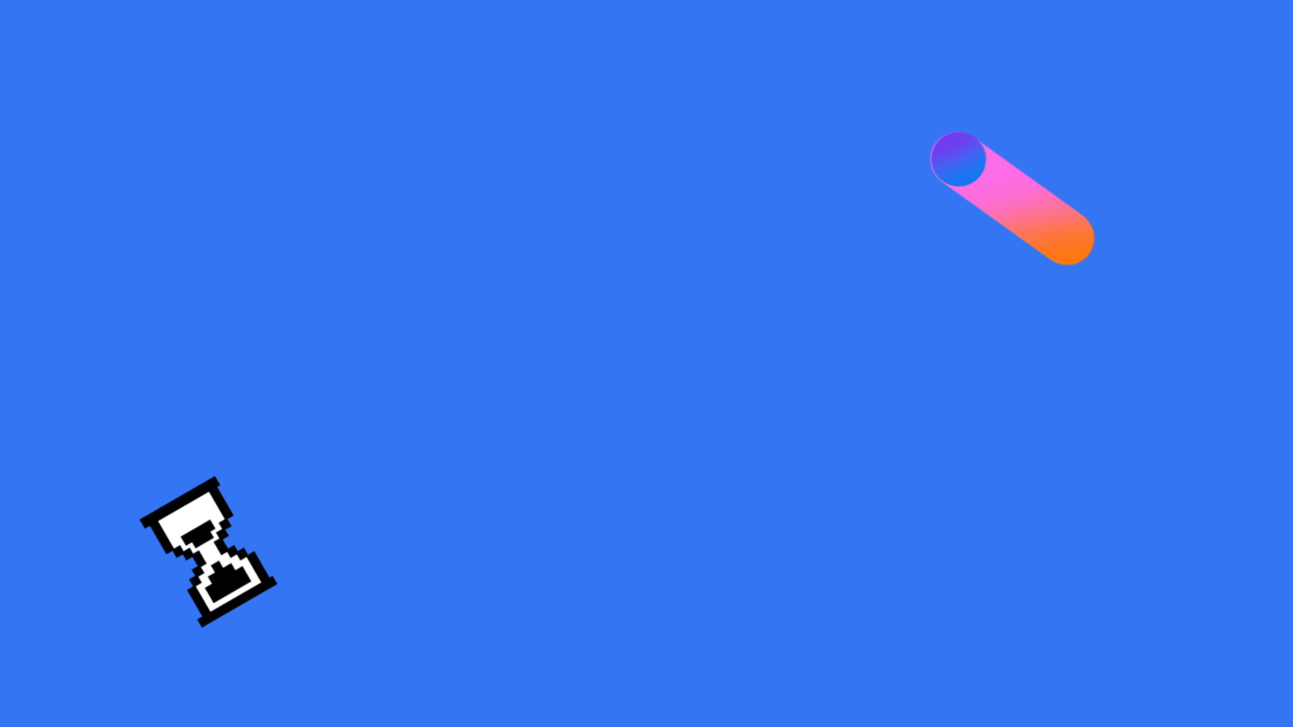 Blue Background with Geometric Shapes