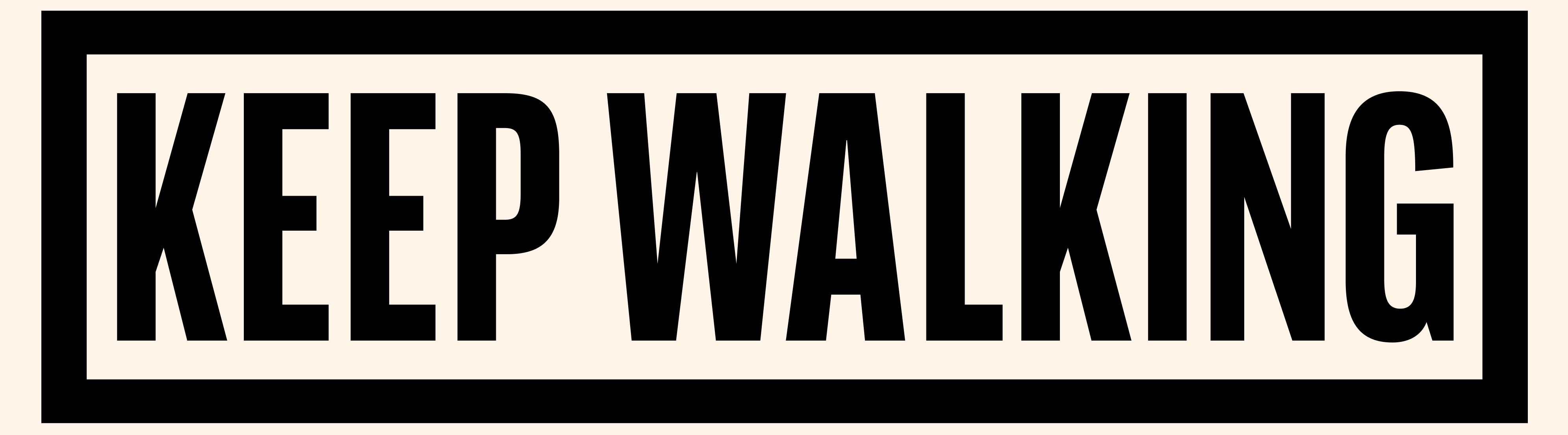 "Keep Walking" Johnnie Walker logo
