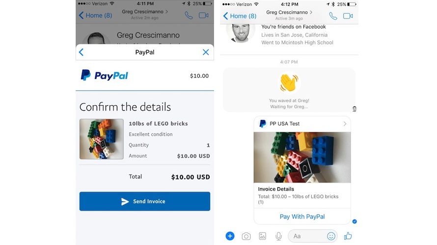 PayPalMessengerInvoice2