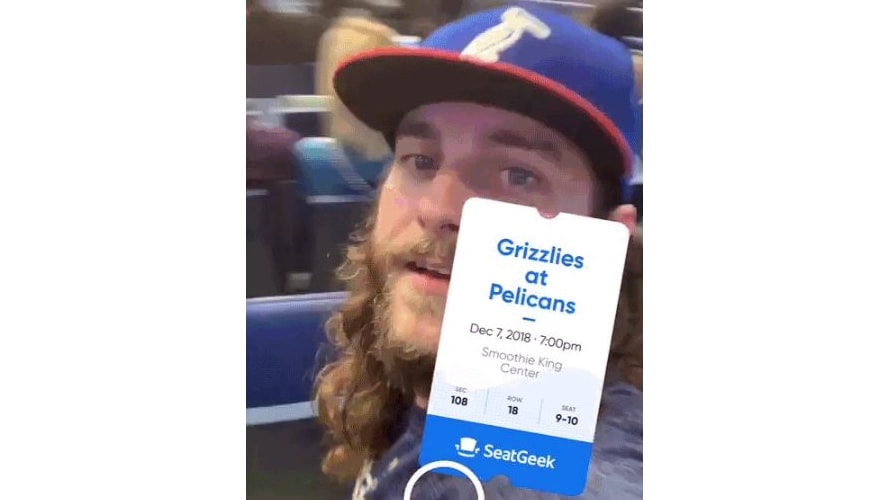 SeatGeekSnapchatTicketStubStickerHero