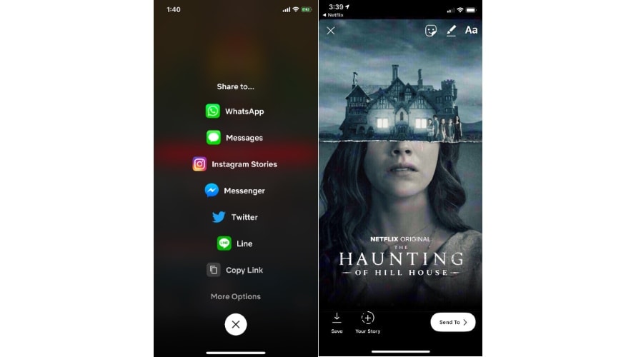 NetflixShareToInstagramStories