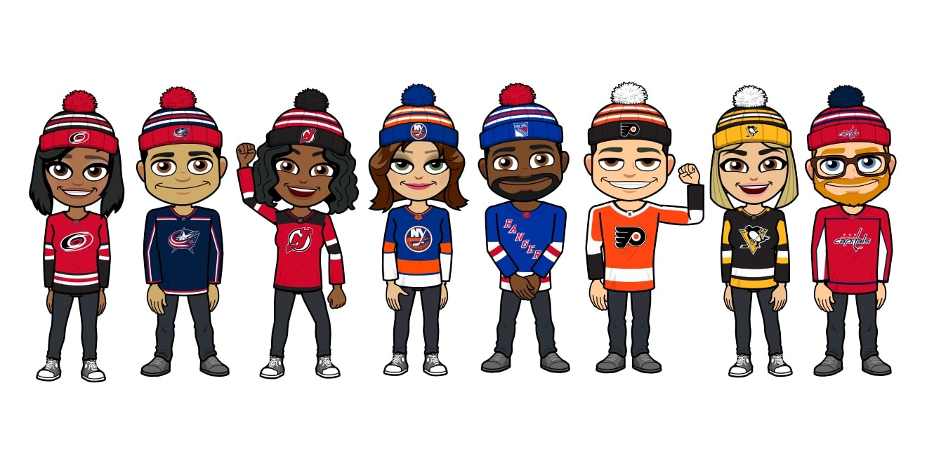 SnapchatNHLBitmojiMetropolitanDivision