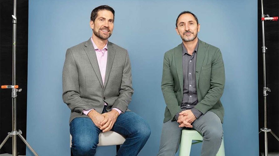 accenture-droga-CONTENT-2019 Photo of two men; David Droga is on the right.