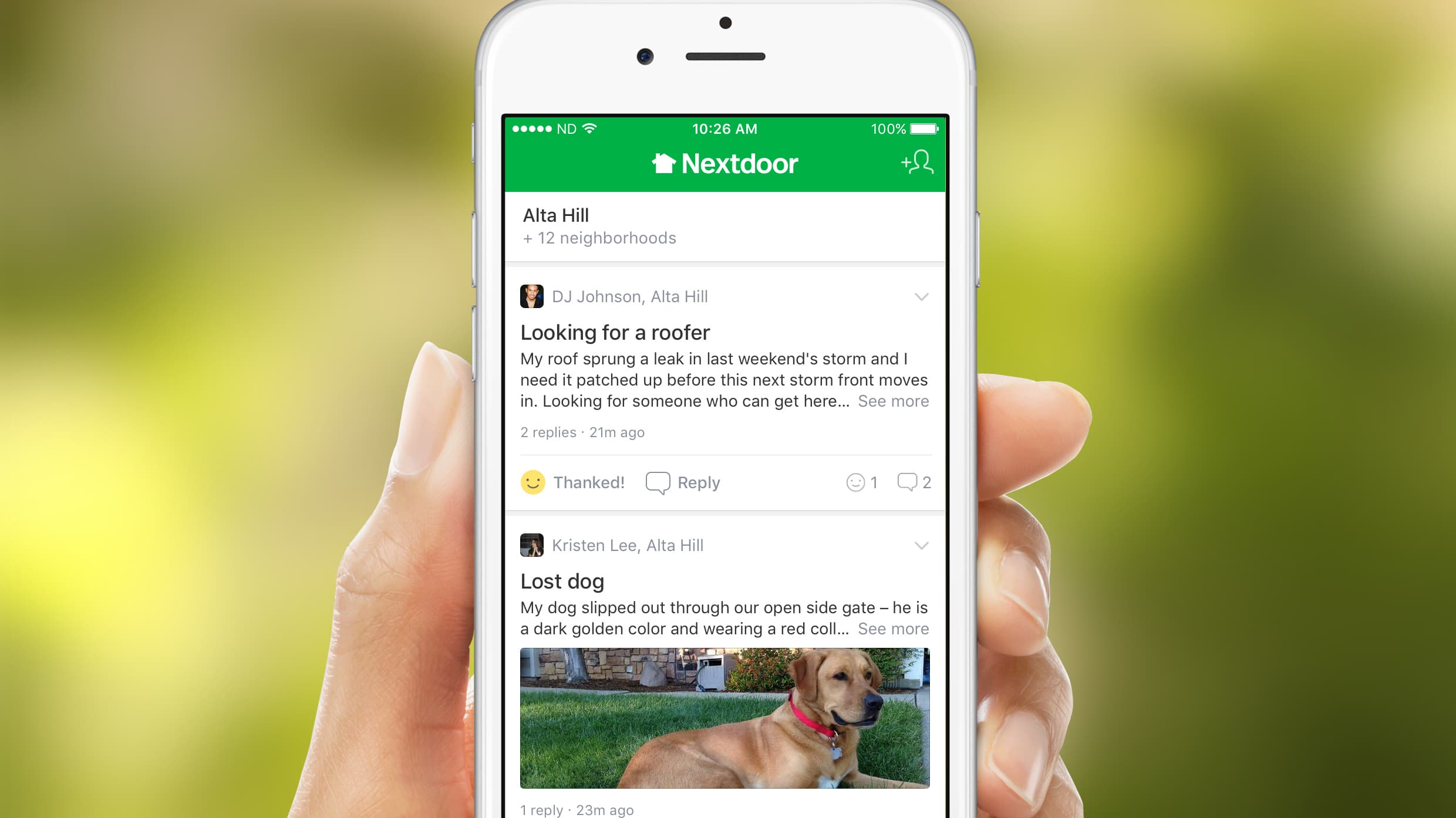 Nextdoor Feature