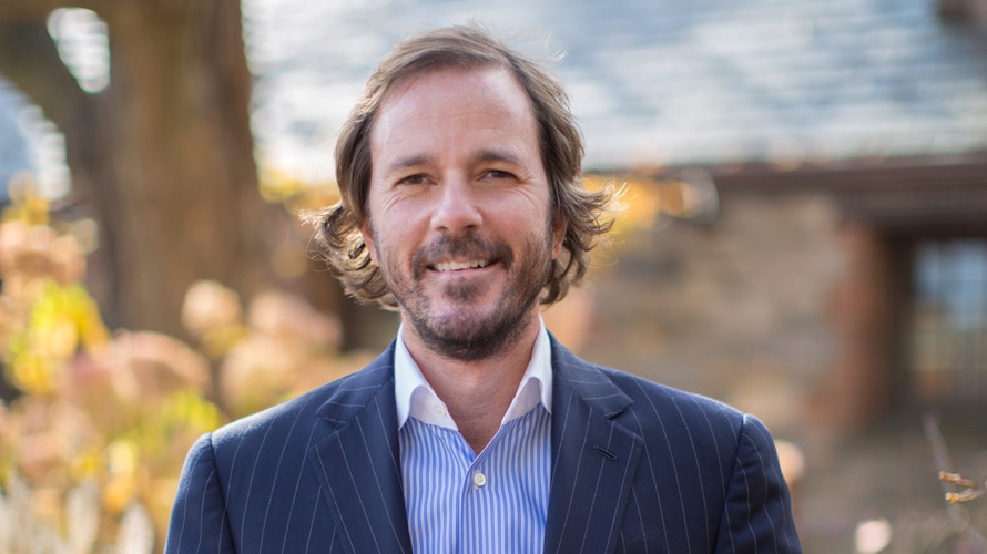 peter-mcguinness-brandweek-chobani-CONTENT-2019 headshot of a man standing in front of a tree