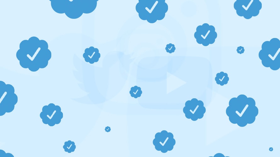 youtube-twitter-verification-CONTENT-2019 Twitter and YouTube logos with verification checkmarks