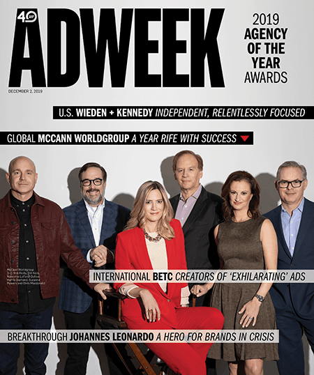 Adweek issue Agency of the Year 2019 cover Magazine cover