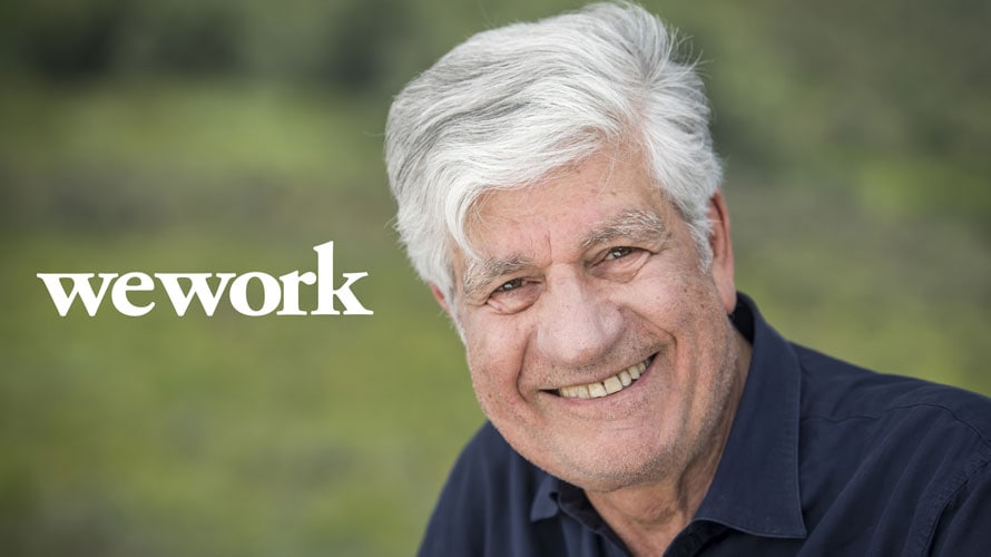 maurice-levy-wework-cmo-CONTENT-2019 wework logo and headshot of Maurice Levy