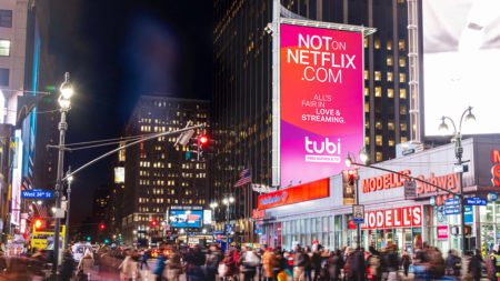 Tubi Campaign in New York Penn Station