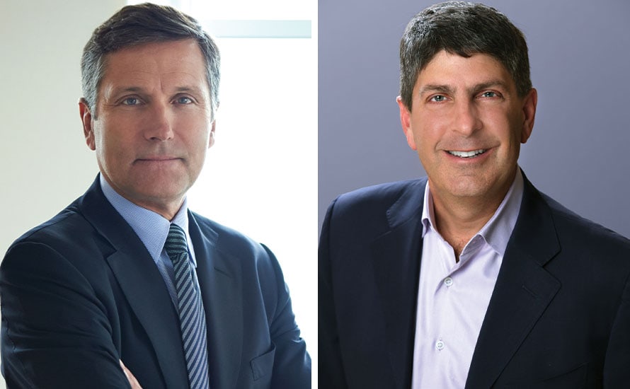 Steve Burke Jeff Shell NBC CEO Jeff Shell, right, will replace Steve Burke as CEO of NBCUniversal in January 2020.