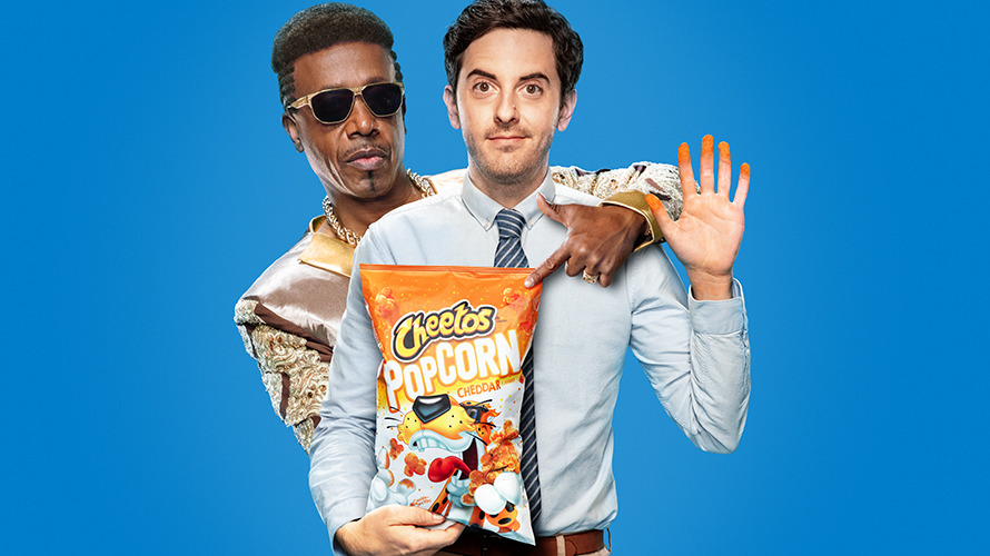 cheetos-mc-hammer-CONTENT mc hammer and a guy with cheetle on his hand