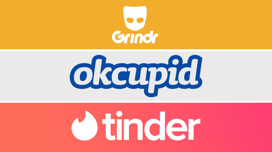 grindr-okcupid-tinder-data-CONTENT-2020 Grindr logo, OkCupid logo, tinder logo