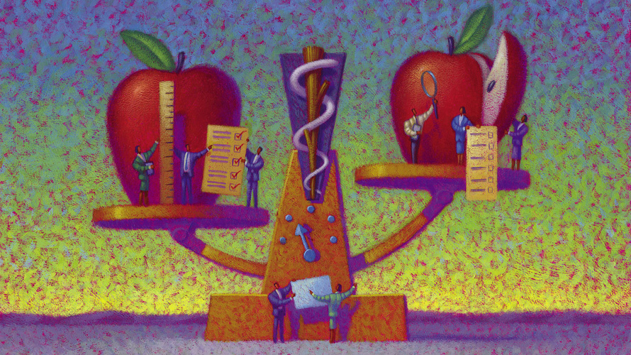 brand-safety-concerns-CONTENT-2020 People on a scale with two apples on them