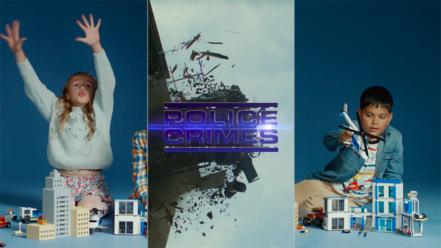 lego-police-crimes-movie-2020 Children play with the Lego City Police set and imagine a movie called Police Crimes