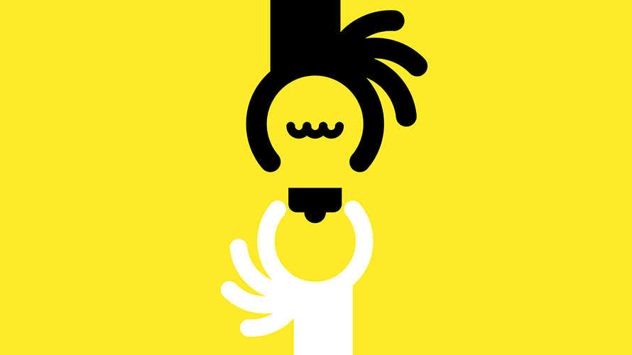 voice-creative-content-2020 illustration of two hands, one black and one white, screwing in a lightbuld