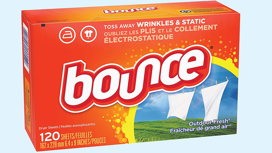 bounce-perspective-hero-890-2020 The sheets’ antistatic properties make them useful for cleaning laptop screens or pulling pet hair off of upholstery and the smell helps make your suitcase smell less moldy.
