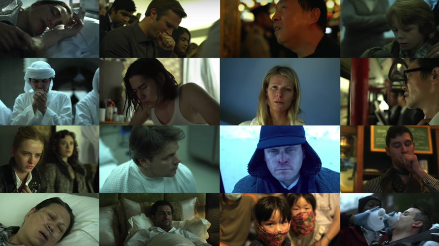 contagion-stay-home-2-CONTENT-2020 a collage of scenes from the film Contagion
