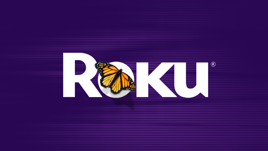 monarch-ad-fraud-roku-CONTENT-2020 the roku logo with a butterfly on it