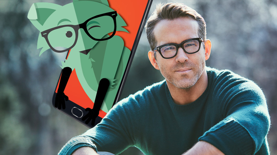 ryan-reynolds-voicemail-mint-CONTENT-2020 Ryan Reynolds next to the Mint Mobile fox