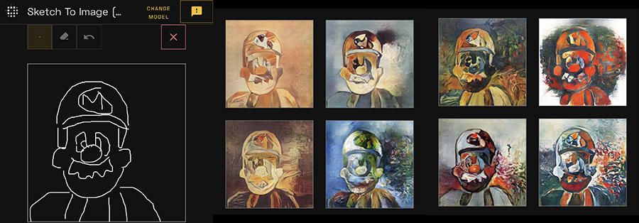 A Super Mario rendering