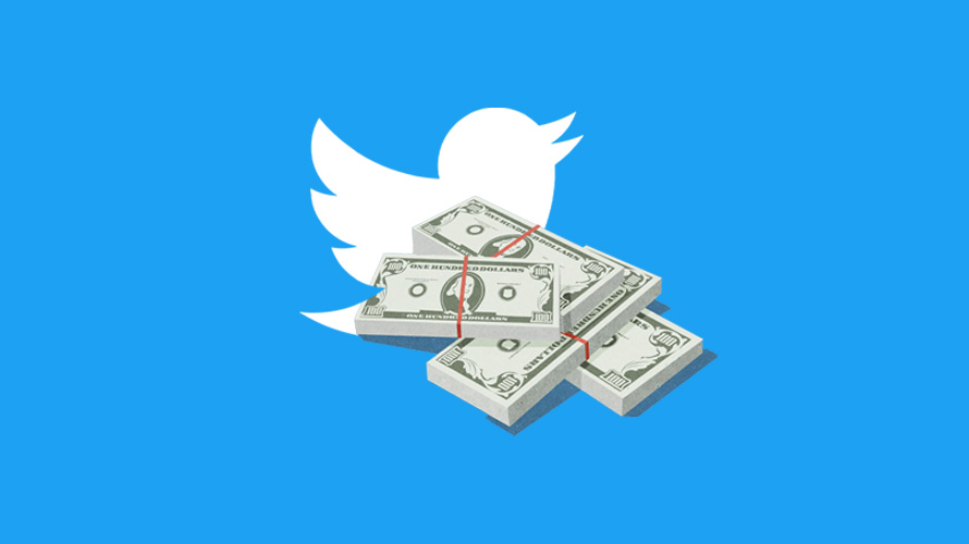 Twitter beat analyst estimates in Q1 2019. the twitter bird with a pile of money