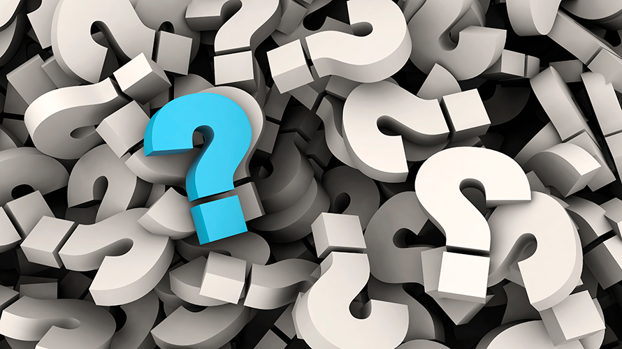 voice-questions-content-2020 question marks in gray with one in blue