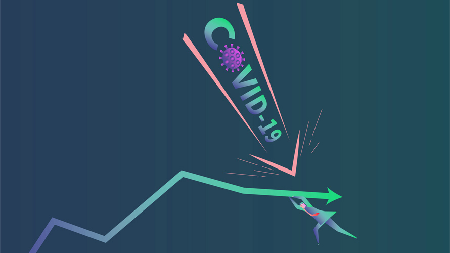 covid19-keyword-blocking-ease-CONTENT-2020 an arrow labeled covid-19 going straight down