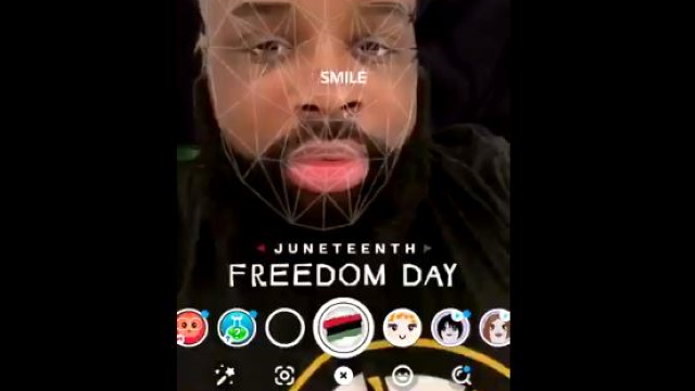 MarkLuckieSnapchatJuneteenthLens