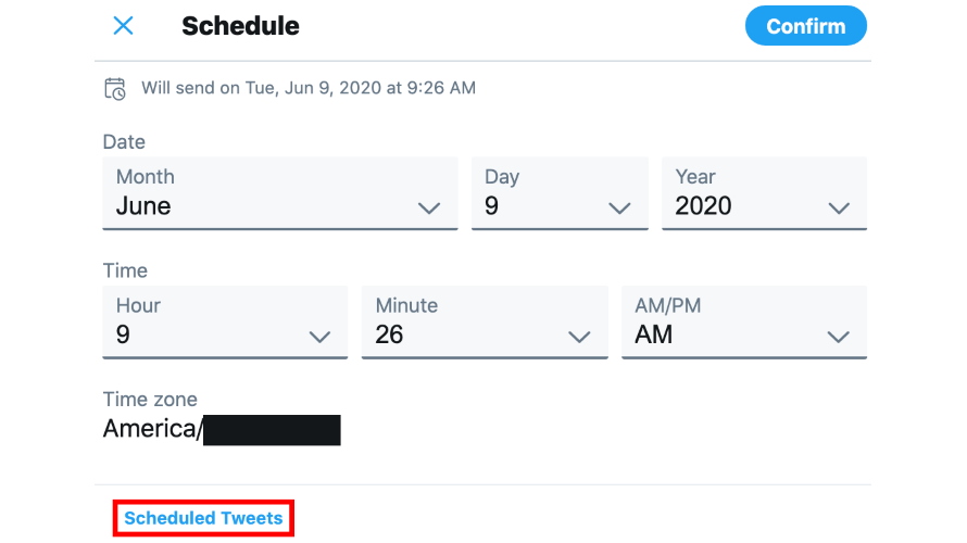 TwitterComScheduledTweetsCalendar
