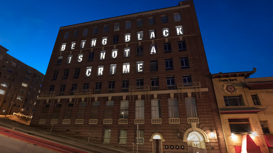 being-black-not-crime-CONTENT-2020 black lives matter window