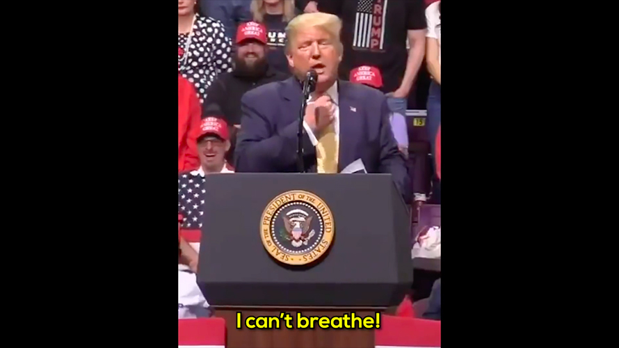 meidastouched-video-brothers-2020 Video screenshot of Donald Trump from one of his rallies