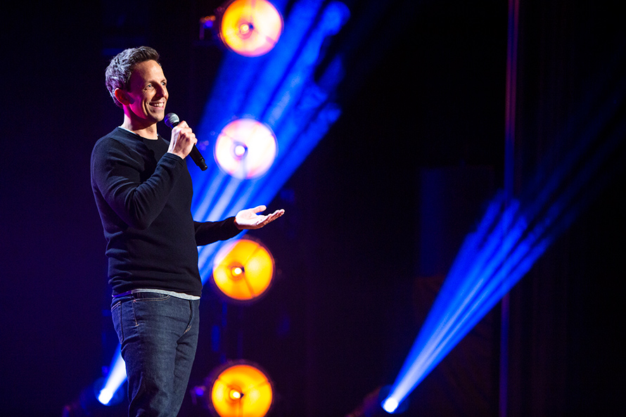 Seth Meyers doing standup