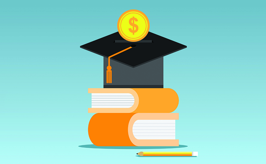 Saving money for education University, Coin Bank, Security System, Education, Loan