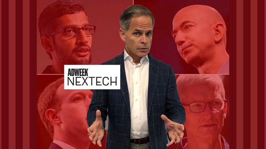 Terence-Kawaja-TexTech-CONTENT-2020 Image of Terence Kawaja with Big Tech CEOs in red background