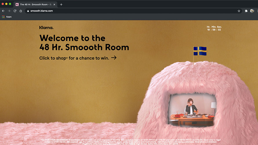 digital-shopping-smooth-room-CONTENT-2020 Screenshot of the Smoooth Room