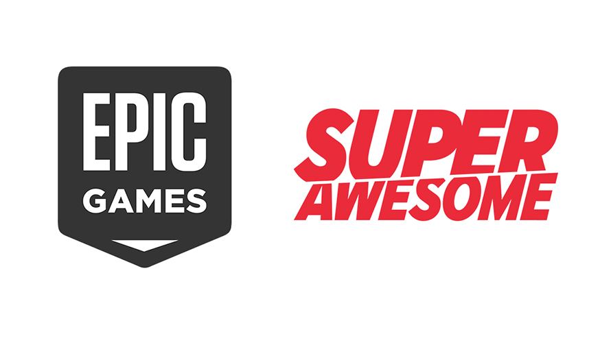 Epic games SuperAwesome logos epic games and superawesome logos