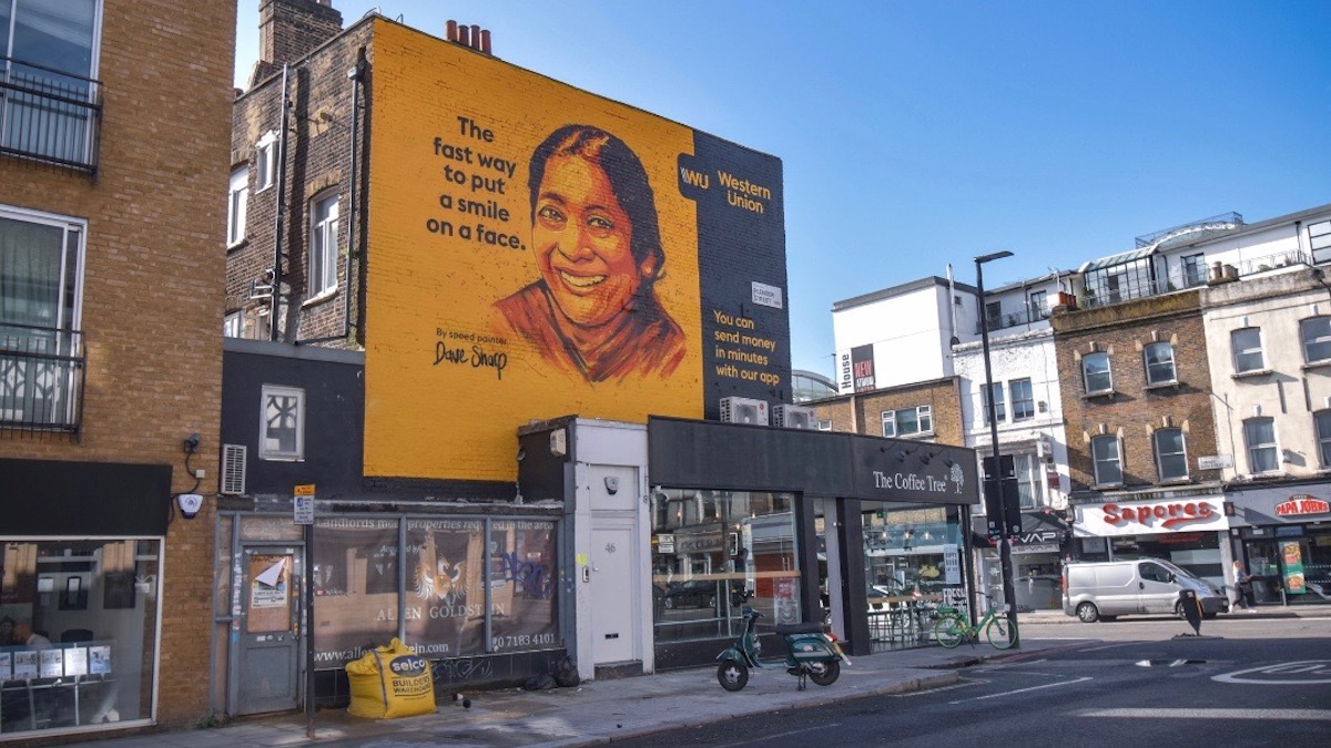 Western Union Camden Mural insitu