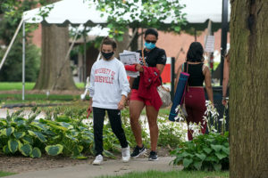Move-in at the University of Louisville, 2020. (Photo courtesy of UofL)