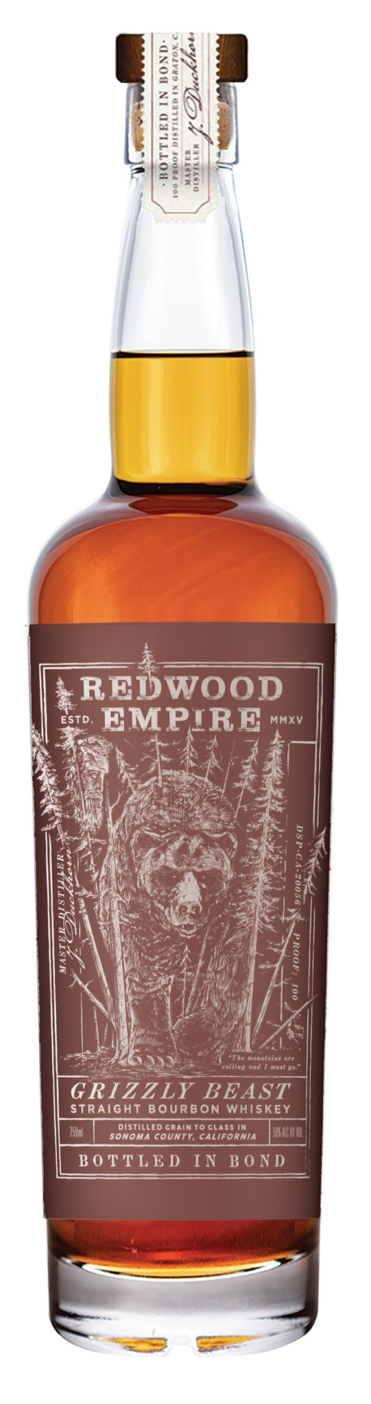 New Release Redwood Empire Grizzly Beast Straight Bourbon Whiskey