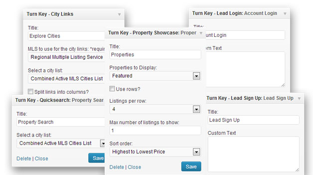 Widget Forms