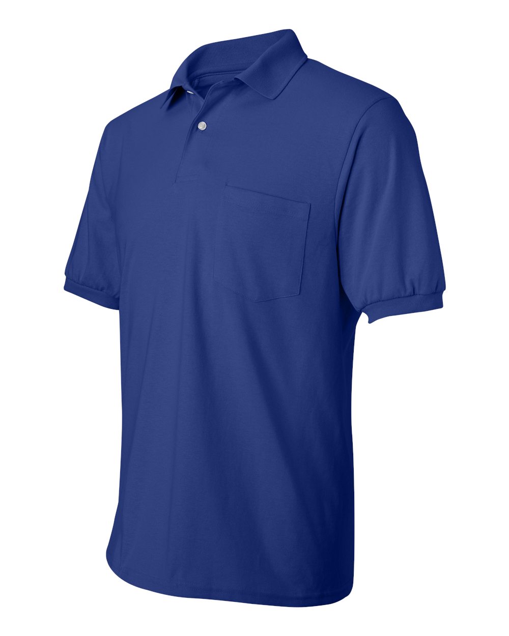 Hanes Men's 5.2 oz. 50/50 EcoSmart Jersey Pocket Polo 054P S-4XL | eBay