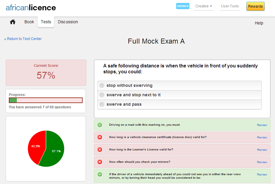 license south africa sample learners test Colibri Creative