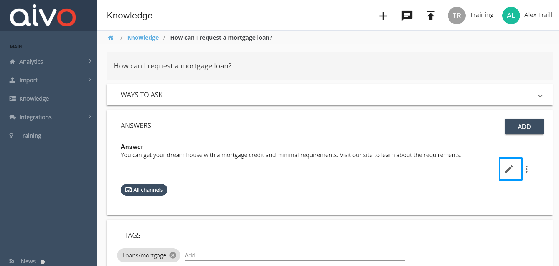 How Can I Edit An Answer AgentBot Help Center