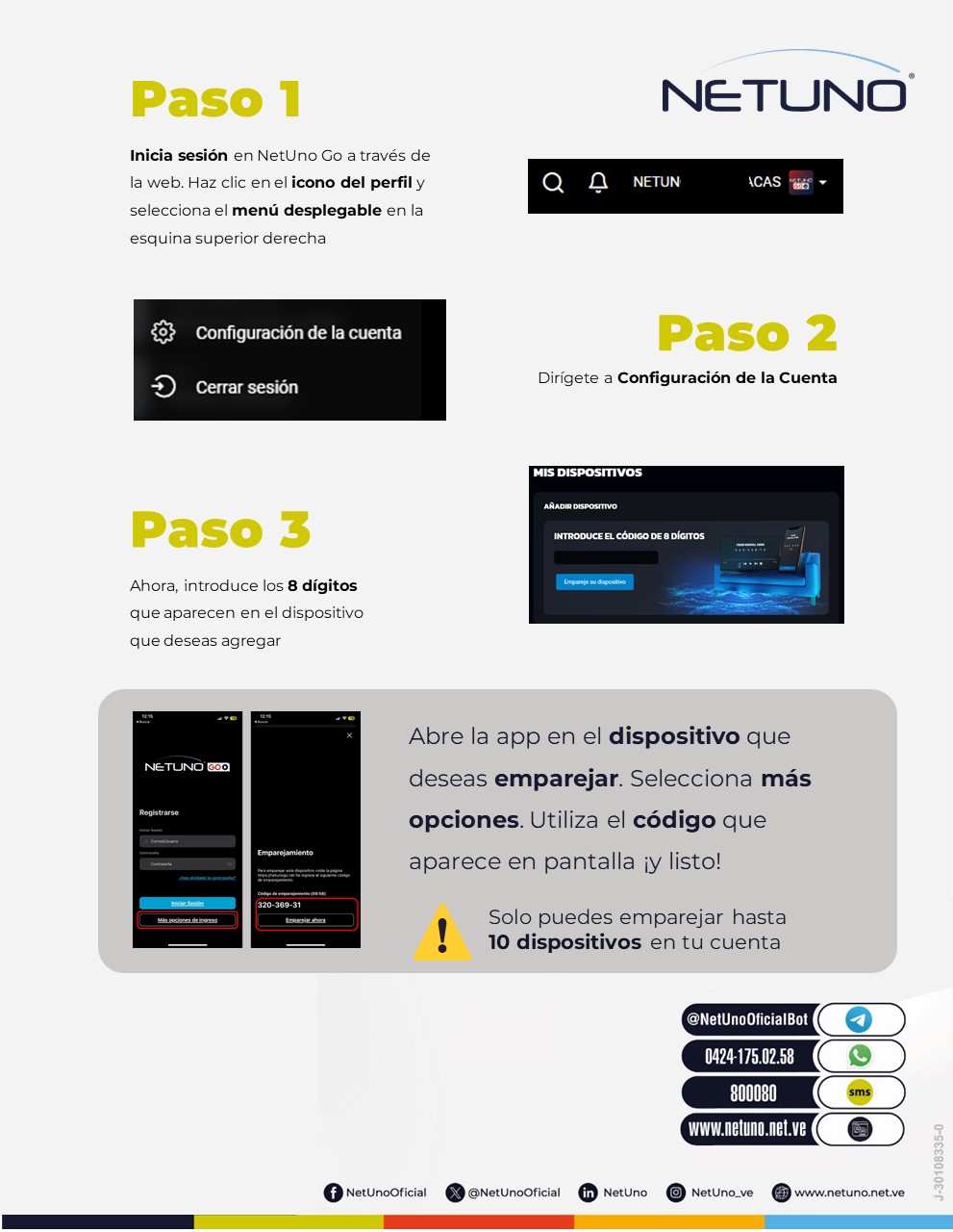 Emparejar o Agregar Dispositivos | NetUno Centro de ayuda