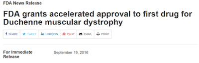 FDA grants accelerated approval headline