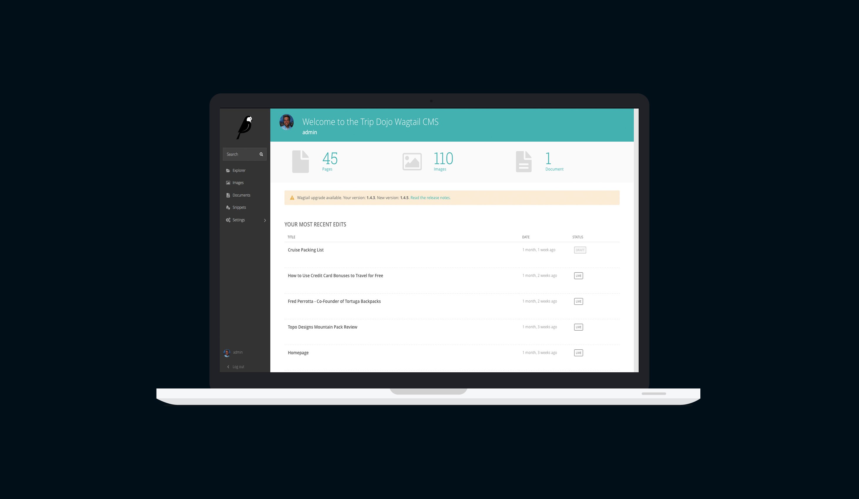 Wagtail Admin
