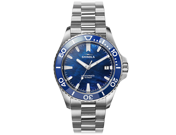 Shinola Monster 39mm bracelet strap watch.