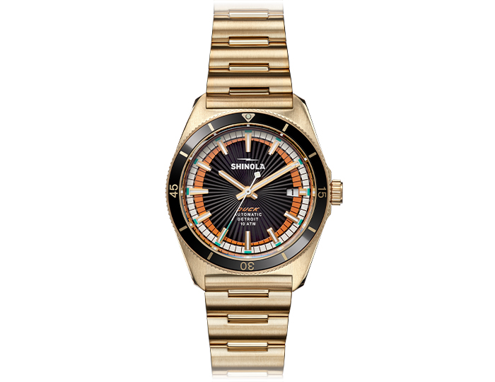 Shinola Duck 38mm bracelet strap watch.