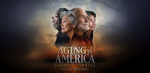 movie poster for Aging in America with a group of four elders