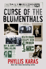 book cover for “Curse of the Blumenthals” by Phyllis Karas